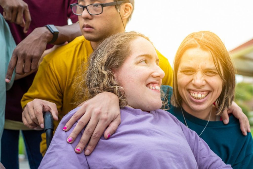 ndis participant smiling